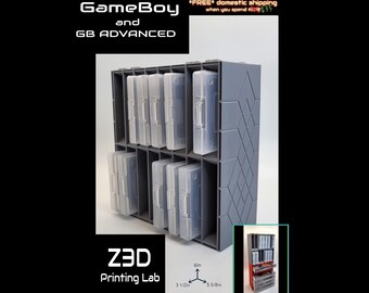 GameBoy / GameBoy Advanced Cartridge Stackable Organizer: 3D Printed Game Storage