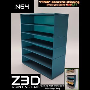 N64 Cart Stackers [Stack & Play: Nintendo 64 Cartridge Storage, 3D Printed - Choose Your Color!]