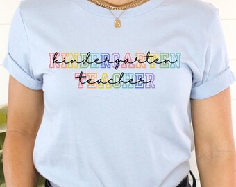 Kindergarten Teacher Shirt, Cute Back To School Tee For Teacher, Kindergarten Teacher Gift, Teacher Appreciation Gift for New School Year