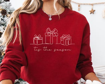 Tis The Season Sweater, Cute Christmas Gift, Comfort Colors Christmas Shirt, Holiday Season Sweatshirt, Gifts For The Holidays, Xmas Gifts