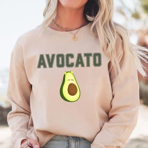 Avocato Sweatshirt, Funny Cat Lover Sweatshirt, Cat Mom Sweatshirt, Cat Lady Gift, Avocado Cat Lover, Funny Cat Sweater Gift, Cat Lover Gift