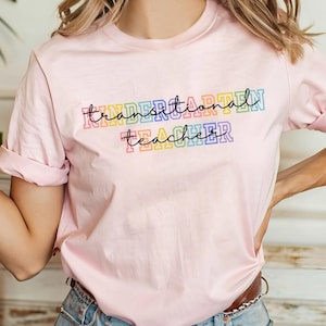 Transitional Kindergarten Teacher Shirt, Cute TK Back To School Gift For Woman Teacher, Teacher Appreciation Gift for New School Year