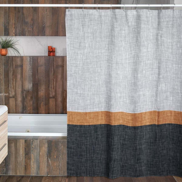 Color Block Curtain Etsy
