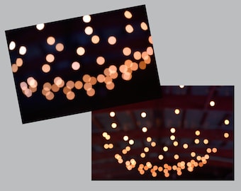 Digital Photo Blurred Hanging Celling Lights in Barn, Rustic Modern Out of Focus Background Stock