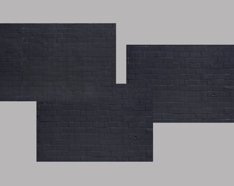 Black Brick Wall Digital Photo Download, 3 Dark Charcoal Industrial Background Stock Images