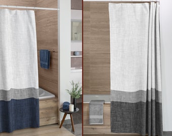 Grey Shower Curtain Etsy