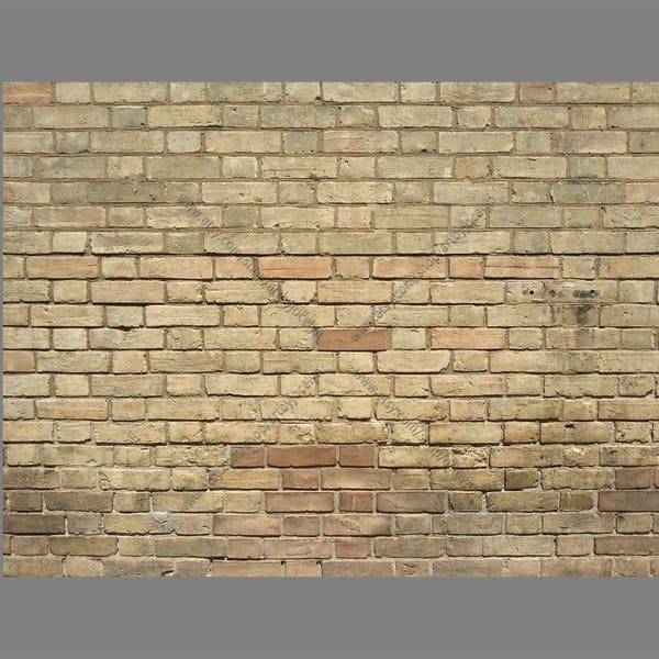 Digital Photo Download, Old Distressed Yellow Brick Wall Exterior Industrial Stock Image, Urban Grunge Background