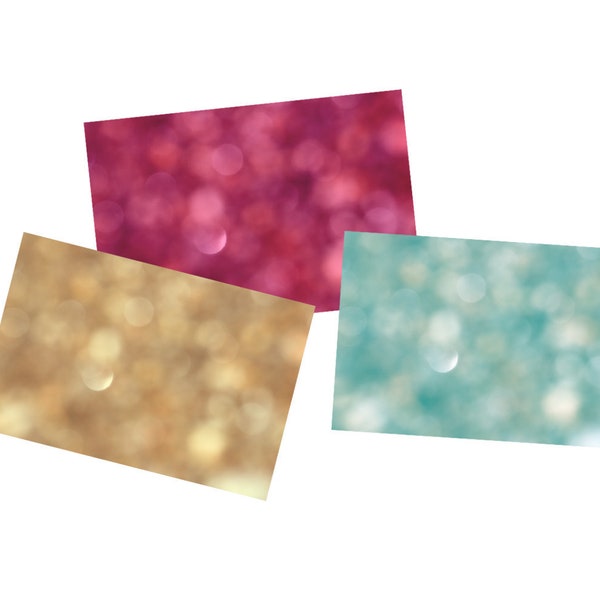 Coloured Soft Bokeh Photo, Digital Photo Download Blurred Lights Background, Pink Gold Teal Abstract Stock Photo