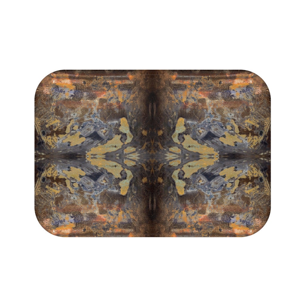 Alfombra de baño de felpa abstracta Grunge espuma de memoria | Etsy