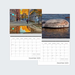 Photography Calendar 2025 Reflections in Water, Wall Hanging Monthly Date Reminder, Christmas Gift for Parents or Friend image 10