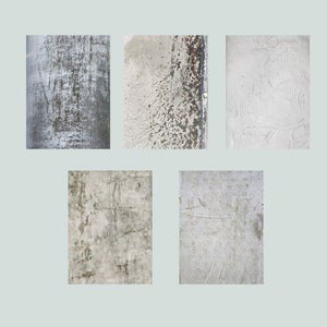 5 Industrial Plaster Cement Texture Images, JPG Files, Instant Download, Grunge Neutral Distressed Stock Photo Overlays image 2