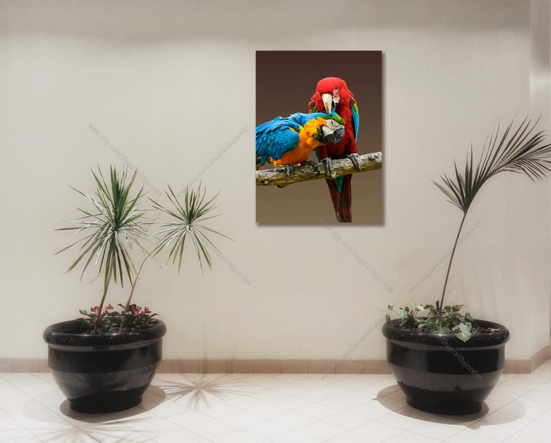 Digital Photo Mock Up Hotel with Potted Yucca Plants Blank Wall and Tile Floor Styled Background Art Display Stock