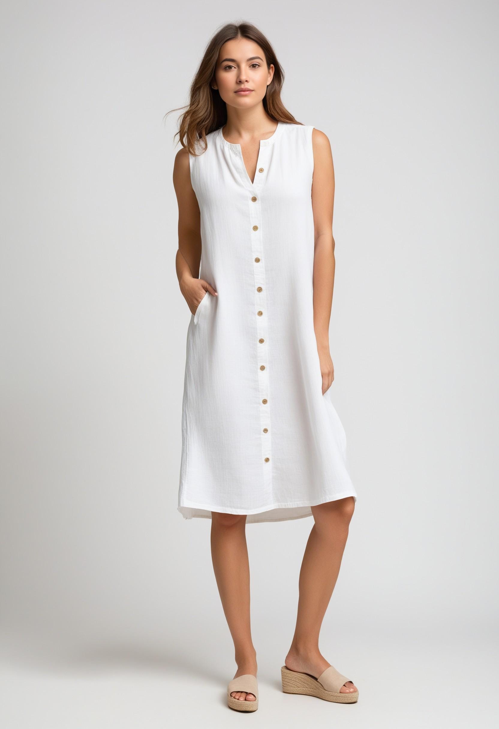 Button down Linen Dress Sewing Pattern: XS 4XL (digital Download) Etsy