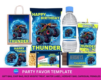 Monster Truck Party Favors Bundle