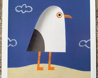 Beach, Bird Giclee Print
