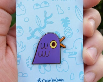 Purple Bird Lapel Pin