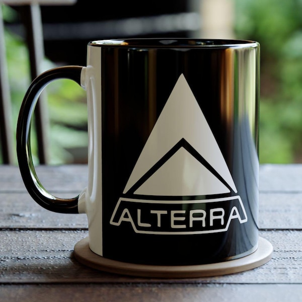 Alterra Corporation Coffee Mug - Subnautica Gamer Mug, Underwater Explorer Cup, Two-Tone Mug, 11oz Mug, Unique Gift