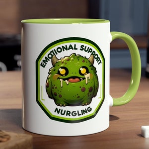 Emotional Support Nurgling - Wargaming Cup Wargamer 11 Unzen Kaffeetasse Miniatursammler, zweifarbige Tasse
