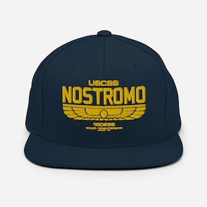Casquette USS Nostromo - Casquette extraterrestre snapback avec l&#39;Uss Nostromo