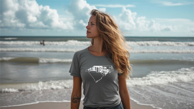 North Carolina Graphic Tee | "It's Better On Top" NC Shirt image 1