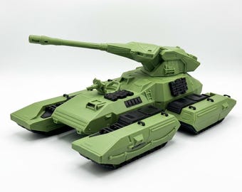 13.25" Halo Scorpion Tank 3D Printed – Full Color – Moving Treads – Rotates Head