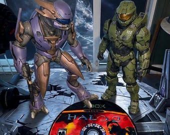 30–32 Inch Life Size Halo Statue | Large Halo Display Figure | 3D Printed Collector | Gaming Room Decor | Arbiter | Master Chief | Cortana