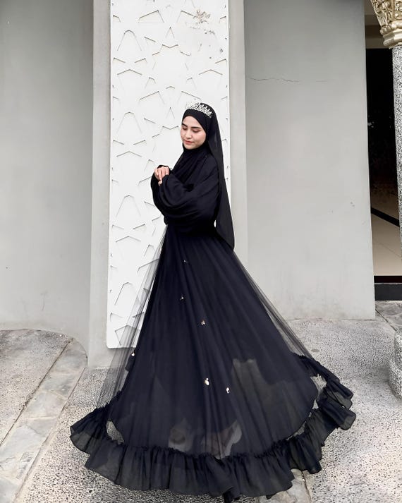 knee length dresses for ladies Eastessence Presents Casual Wear Fully Covered muslimah Abaya Dress Available Only at Eastessence.com. 6XL [+$ 8.99] / 58 [+$ 4.99]