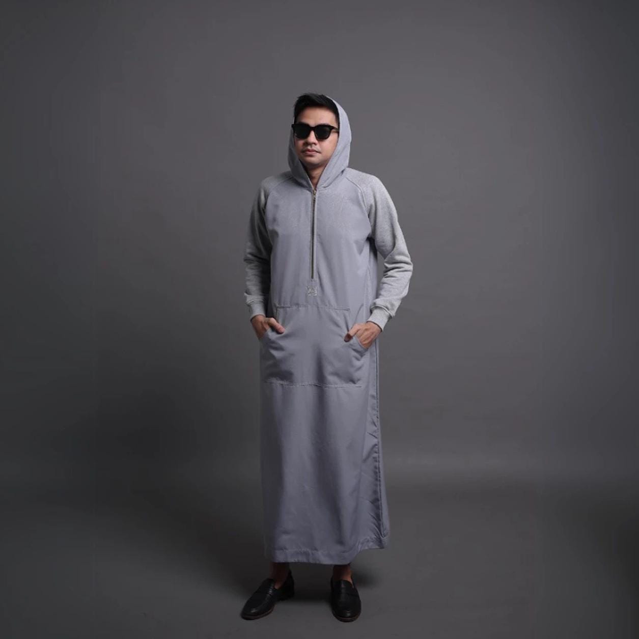Men's Zenica Emboss Thobe Hoodie – Islamic Robe, Khaleed Apparel