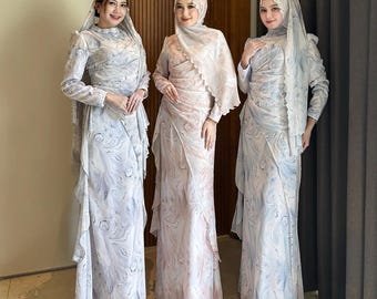 Marble Print Maxi Dress Ceruty Mermaid Gown for Formal Occasions
