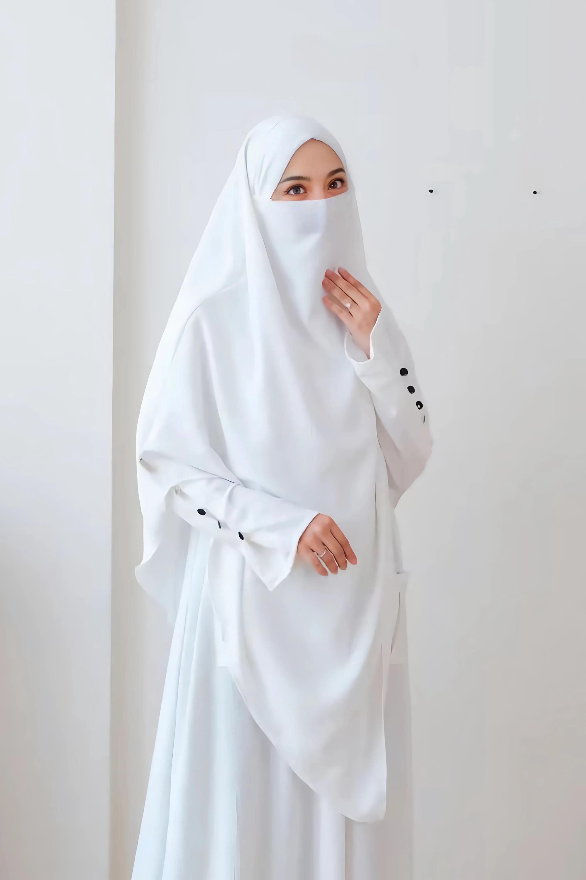 chinese dress ladies Eastessence Presents Knotted Tie Up Detail Hajj Umrah Kaftan Abaya Dress Available Only at Eastessence.com. 3XL [+$ 3.99] / 58 [+$ 4.99] / White