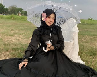 パーティードレス GANISONG Bridal Audrey Lady Dress Black s-l1200.jpg