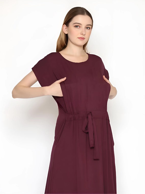 Rayon Spandex Maternity Nursing Dress: Soft Loungewear With Pockets - Etsy  Israel