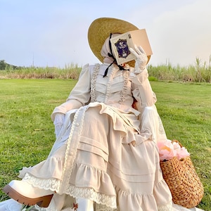 Victorian White Walking Dress - Etsy