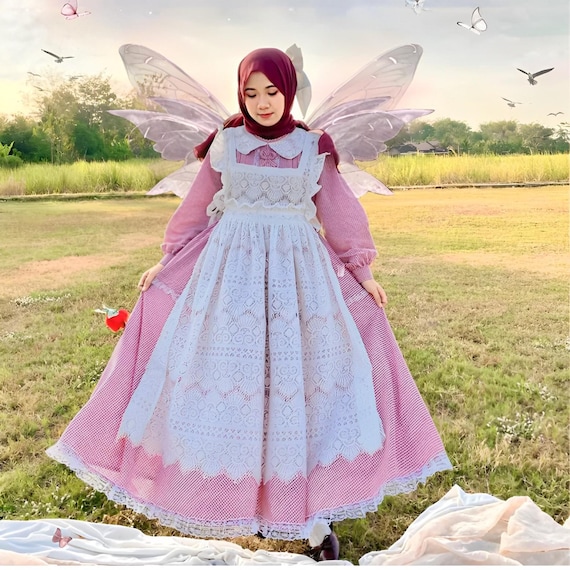 人気商品ランキング Rosetta Pink | Dress Cottagecore Vintage - Dress Coquette ワンピース