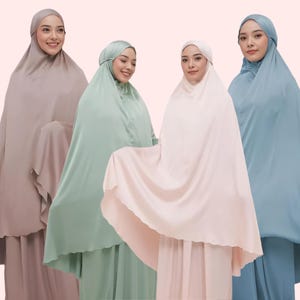 Robe de prière soyeuse haut de gamme - Tenue islamique de luxe pour femme avec fermeture à glissière, découpe laser élégante et bande élastique - Vêtements de prière musulmans modestes