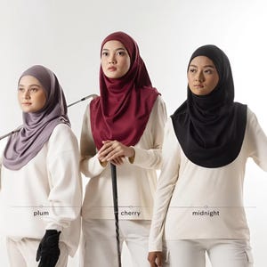 Instant Sport Hijab für Frauen - Schnelltrocknendes muslimisches Kopftuch mit weicher Markise | Airo und Micro Mesh | Kurze & lange Optionen