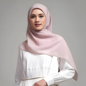 Semi Instant Hijab Square with Inner | Modest Muslim Headscarf | Large Hijab for Women | Cotton Polycotton Scarf | Islamic Gift for Her