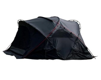 Barraca de camping grande e impermeável com varetas de alumínio – abrigo para atividades ao ar livre para 4 a 6 pessoas.