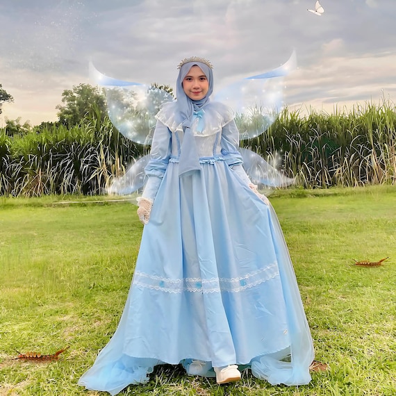 white christmas dresses Rosepetal River Fairycore Princess Dress Cottagecore Dress main image 1