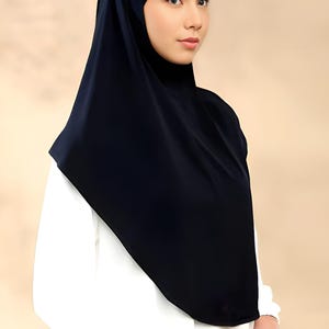 Premium Jersey Hijab Set Malay Hijab & Inner Modest Muslim Scarf Soft Breathable Hijab Comfortable Islamic Headscarf