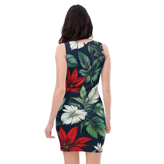 sachin and babi light blue dress Elegant One Shoulder Red Sleeveless Bodycon Dress with Asymmetrical Tie main image 0