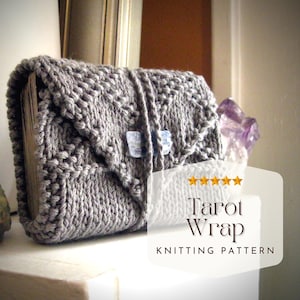 Tarot Wrap Knitting Pattern, easy knitting pattern, tarot knit