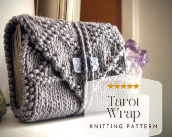 Tarot Wrap Knitting Pattern, easy knitting pattern, tarot knit