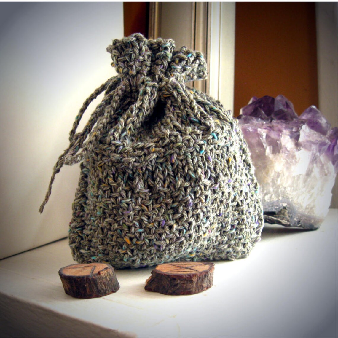Rune Pouch Knitting Pattern Runes Pdf Easy Knitting Pattern Etsy