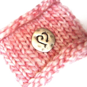 Knit Wrist Cuff Dusty Pink image 1