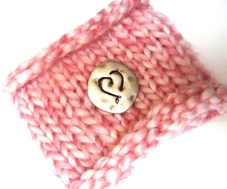 Knit Wrist Cuff Dusty Pink image 1