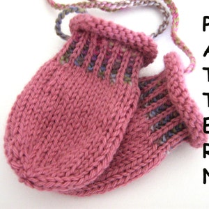 pdf Knitting Pattern Baby Mittens on a String