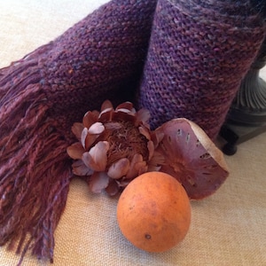 Knitted unisex scarf