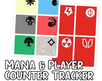 Magic the Gathering Compatible Mana & Player Counter Tracker Token