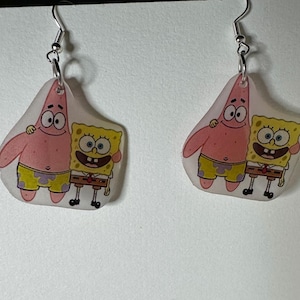 handmade shrinky dink earrings